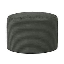 icon Frankie Beanbag Footstool Corduroy Charcoal Grey
