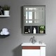 image 4 of COSTWAY Bathroom Wall Storage Cabinet Medicine Organizer Grey Grey