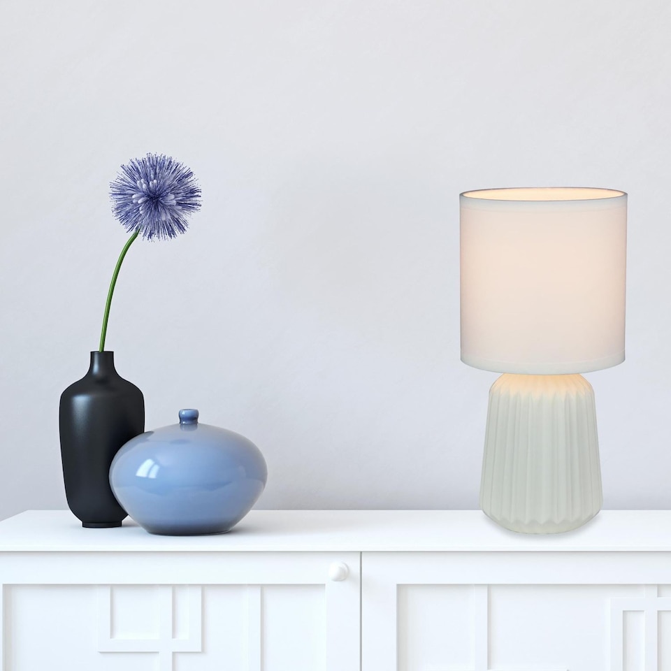 image 1 of Fox - White Ceramic Lamp | White | White | Medium | 1