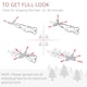 image 5 of HOMCOM 6FT Artificial Snow Dipped Christmas Tree Home Indoor Decoration Green