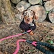 image 2 of Dog Rope Lead With Reflective Stitching and Padded Handle - Size & Colour Options - Lightweight - 1.5m Length / Pink