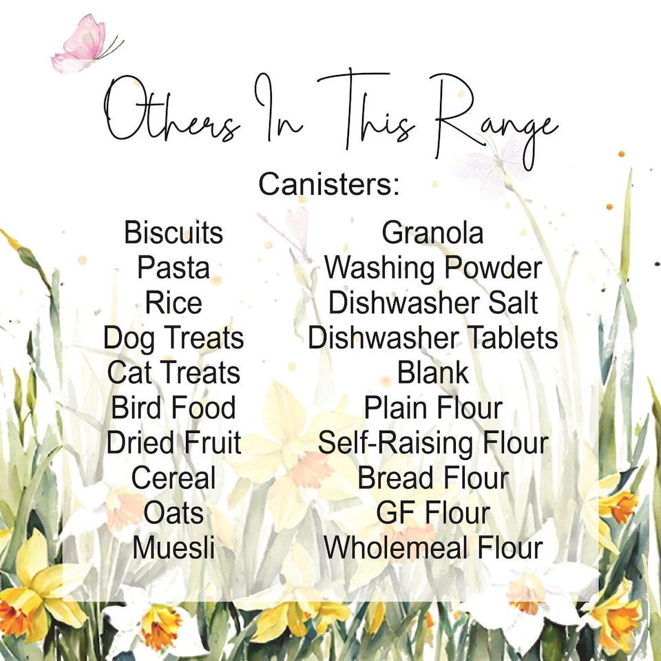 image 1 of Spring Daffodils Dishwasher Tablets Storage Tin