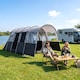 image 7 of Outsunny 8-Person Camping Tent Tunnel Design with 4 Large Windows Dark Grey