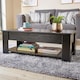 image 8 of Wooden Coffee Table With Lift Up Top Storage Area and Magazine Shelf | Black