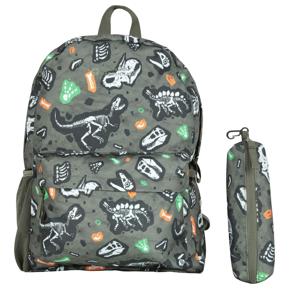 Mountain Warehouse Childrens/Kids Bookworm 15L Backpack & Pencil Case - Khaki Green - One Size