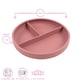image 3 of Tiny Dining Baby Divided Silicone Suction Plate - Dusty Rose Pink