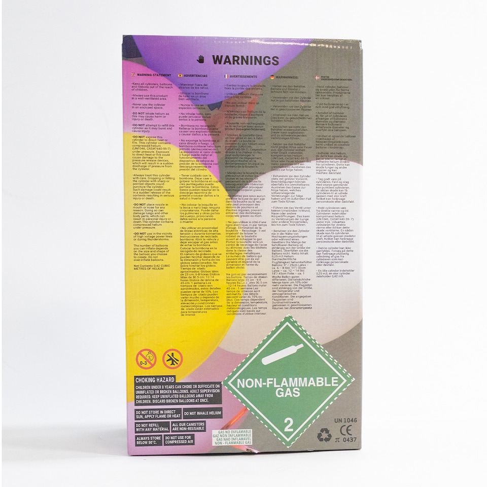 image 1 of Large Helium Canister - Fills Up To 50 x 9" Balloons