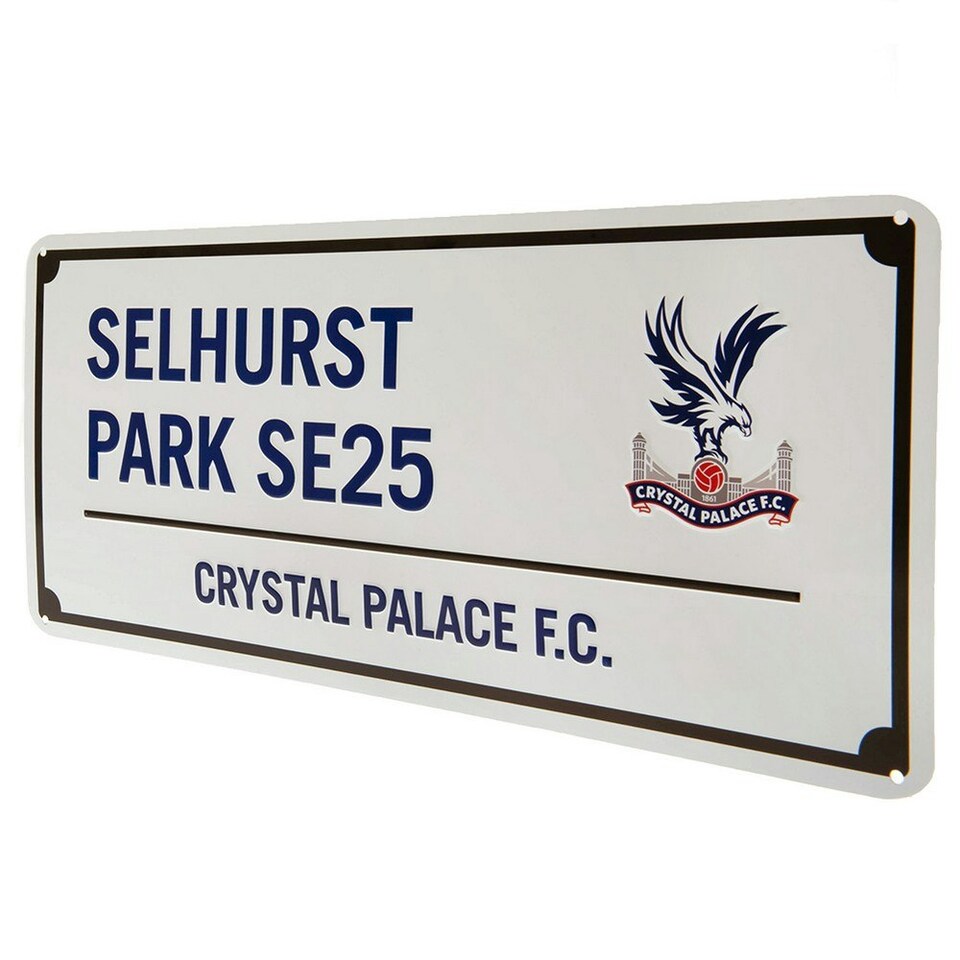 image 1 of Crystal Palace FC Selhurst Park SE25 Plaque - White/Blue - One Size