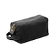 image 1 of Quadra Heritage Leather Trim Toiletry Bag - Black - One Size