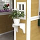 image 8 of Outsunny Wooden Playhouse with Doors, Wooden, Plant Pots for Kids - Beige | Cream | Beige