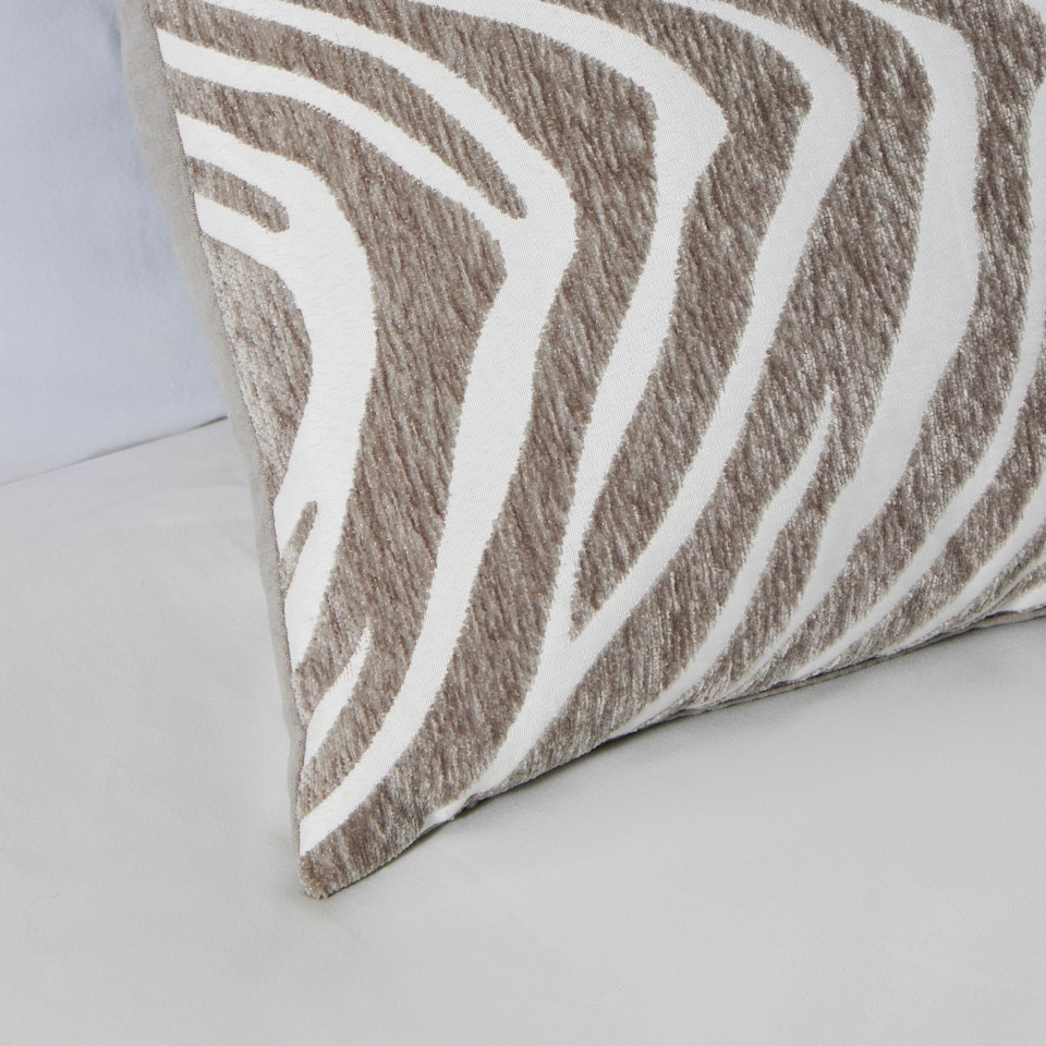 image 1 of BHS Zebra Print Cushion, Natural