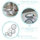 image 2 of Argon Tableware 4pc White Enamel Measuring Cups Set - Blue Blue | One Size