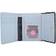 image 3 of Soft Leather Bi-Fold Slim  Coin / Credit Card Holder / Purse Black | Cloud/Black