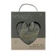 image 1 of Aroma Home Heart Shaped Water Bottle Grey Faux Fur