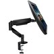 image 1 of Futura Single Monitor Arm Desk Mount, Gas Spring Adjustable Stand for 13-32 Inch Screens | Black | Black | 1