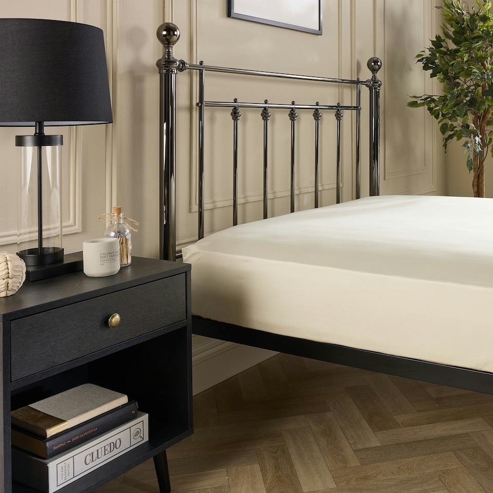 image 1 of Hotel Pure Luxury 4 Star Fitted Sheet Cream Super King Cream | Super King