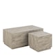 image 1 of Dice Coffee Table Set in Grey Marble Effect