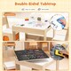image 6 of COSTWAY Kids Table and Chairs Set Wooden Table Natural
