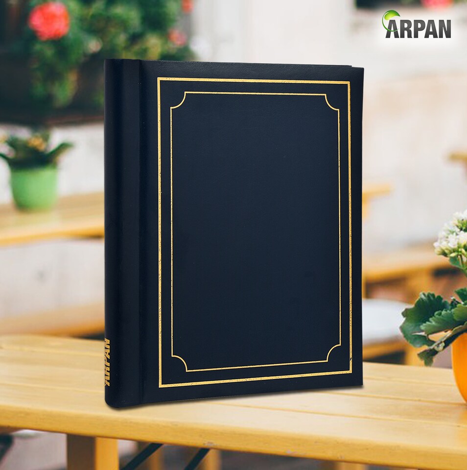 image 1 of ARPAN Self-Adhesive Photo Album – 20 Sheets / 40 Sides Spiral Bound Memory Book – Sticky Page Scrapbook Album for Various Sized Photos, Keepsakes & Special Memories