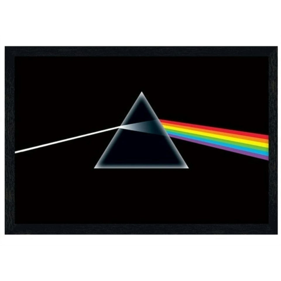 image 1 of Black Wooden Framed The Dark Side of The Moon Maxi Poster | Multi