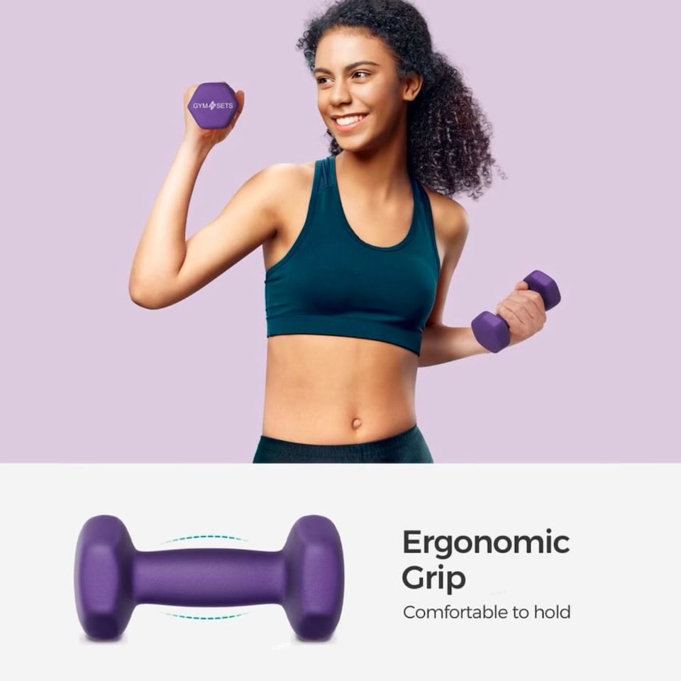 image 1 of GYM SETS Neoprene Dumbbell Pairs | 2x 2kg (Pair)
