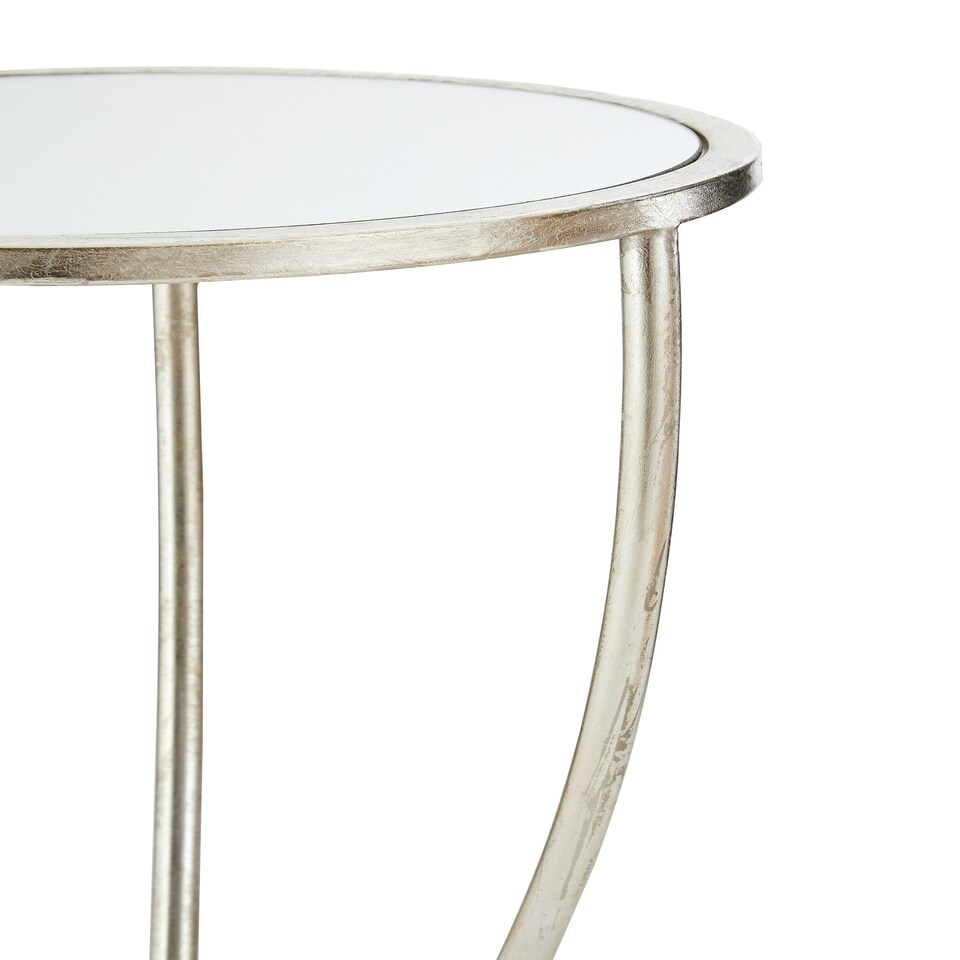 image 1 of Interiors By Premier Industrial Design Silver Finish Side Table, Versatile Small Table For Livingroom, Everyday Use Lounge Table Silver