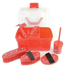 Lincoln Star Pattern Grooming Kit - Red - One Size