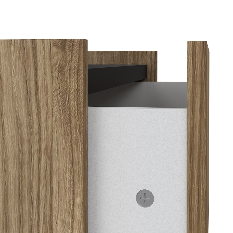 image 1 of Kendall Coffee table with 2 Drawers Oak and Black