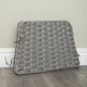 image 5 of 47cm x 46cm Samuel Alexander Foldable Rattan Christmas Tree Skirt in Grey