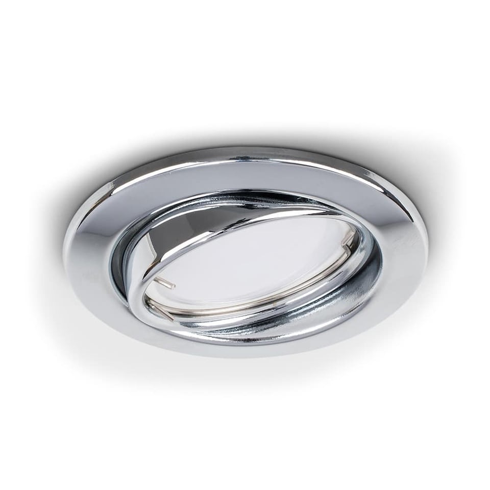 image 1 of ValueLights 6 Pack Tiltable Chrome Downlights | Chrome