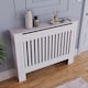 image 4 of Vida Designs Chelsea Radiator Cover Painted MDF Slatted Cabinet, White, 112cm