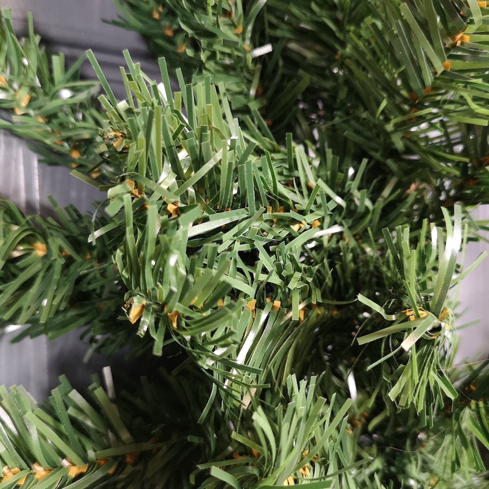 image 1 of 50cm Diameter Plain Green Artificial Imperial Pine Christmas Wreath Decoration