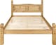 image 3 of Corona Double Bed Frame Low Foot End 4ft6 Solid Mexican Pine Bedroom