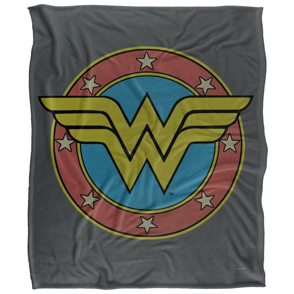 Wonder Woman Vintage Logo Blanket - Multicoloured - One Size