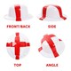 image 5 of Pack of 12 England Bowler Hat & Cape Flag Red | One Size