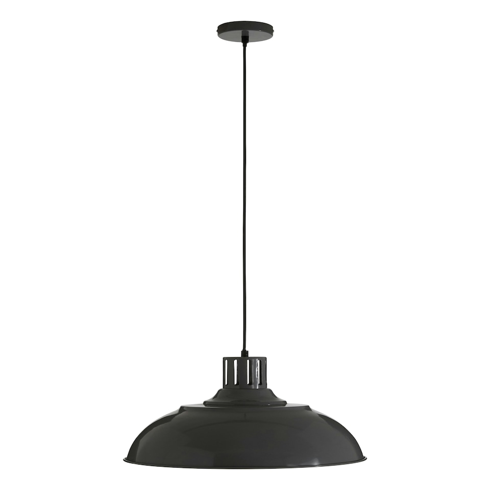image 1 of Interiors by Premier Brook Grey Metal Pendant Light