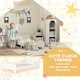 image 5 of AIYAPLAY Cloud-Themed Toddler Bed with Safety Rails, 143.5 x 74.5 x 56cm
