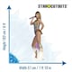 image 2 of Taylor On Stage Lifesize Cardboard Cutout with Taylor Cardboard Face Mask