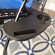 image 5 of Set of 2 Luxury Padded Multi Position Zero Gravity Garden Relaxer Chair Lounger in Blue & Black