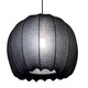 image 6 of CGC Lila Black Rounded Ribbed Stretch Cotton Lampshade