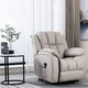 image 6 of Brookline Electric Technology Fabric Single Motor Rise Recliner Chair (Pumice)