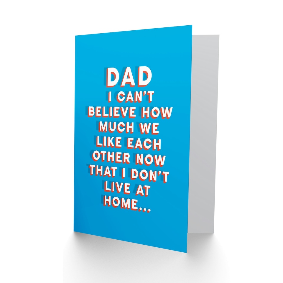 image 1 of Like Each Other Since Moved Out Fun Fathers Day Dad Card