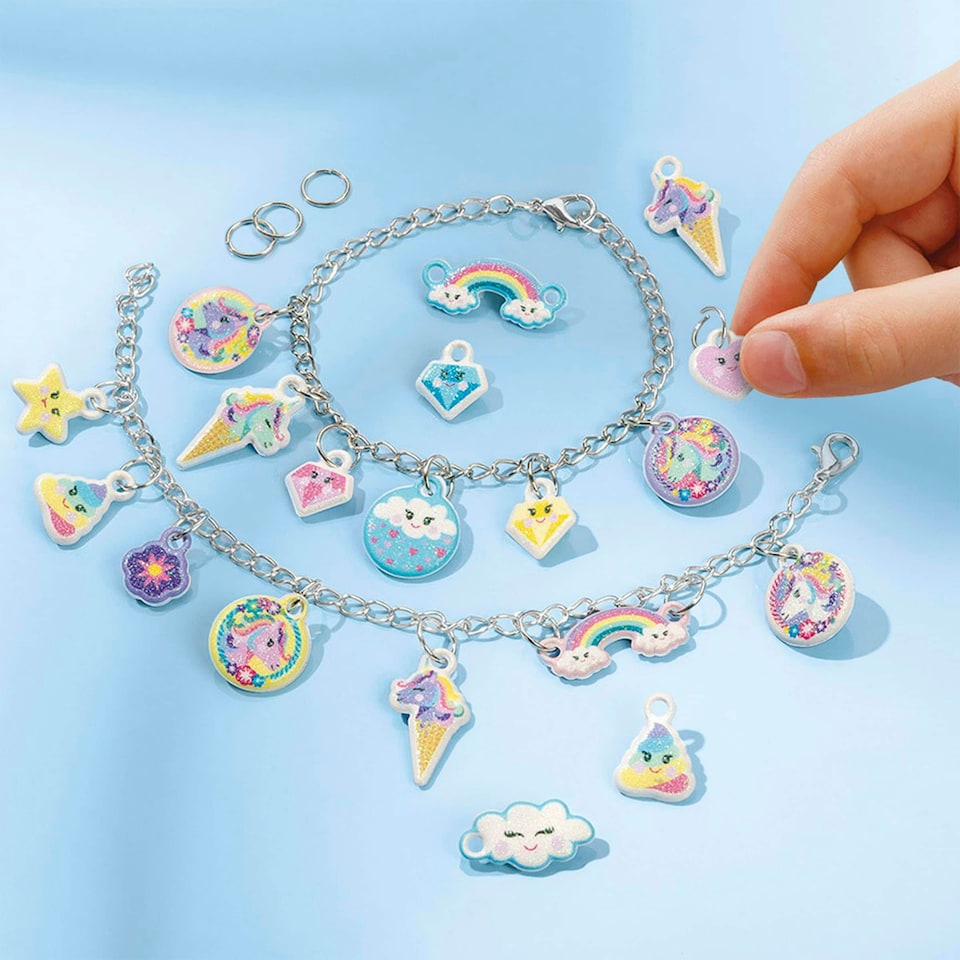 image 1 of Totum Unicorn Puffy Charm Bracelets
