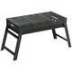 image 1 of Outsunny Portable Charcoal Grill with Pull-Out Charcoal Basin