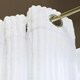 image 3 of OHS Ribbed Fleece Soft Thermal Insulated Panel Pair Eyelet Curtains, 66x90" White