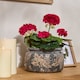image 2 of Soire Blue Floral Planter Blue
