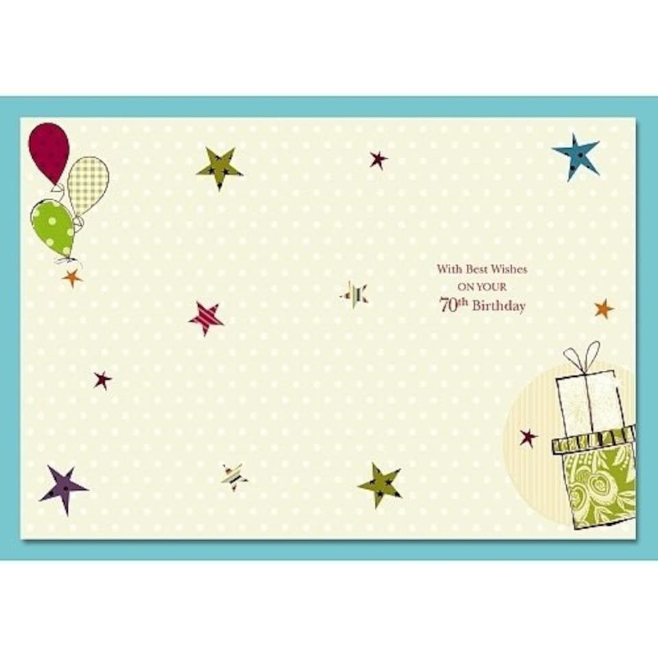 image 1 of 70th Happy Birthday Card