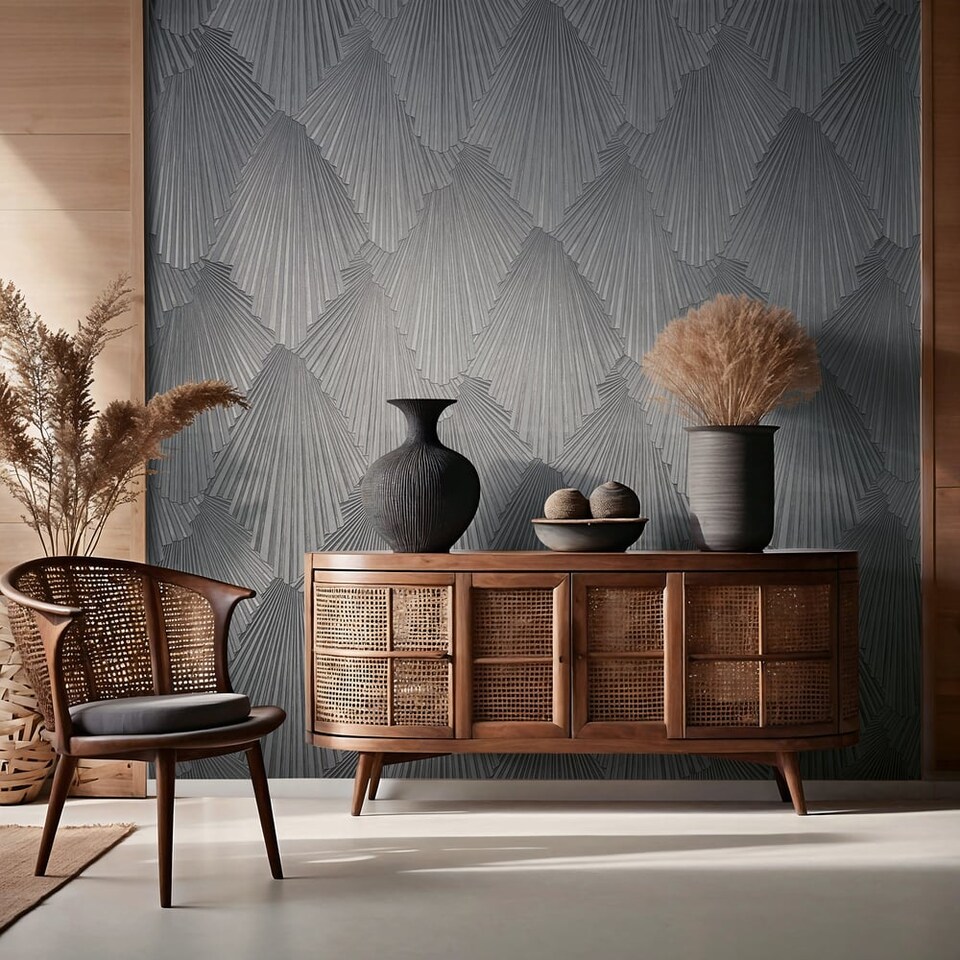 Galerie Fashion Icon Silver Grey Abstract Wallpaper - Tesco Groceries