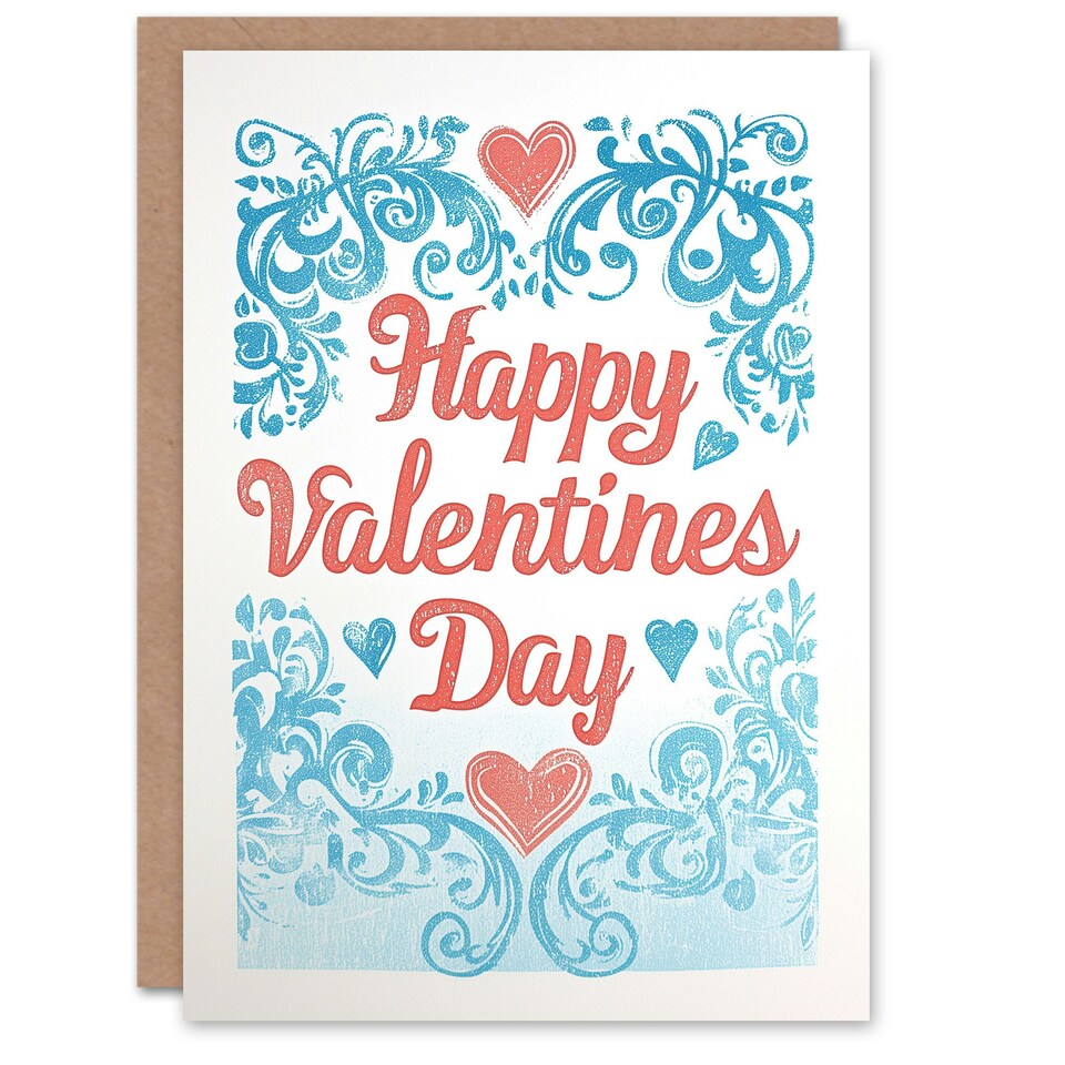image 1 of Ornamental Design Anniversary Valentines Her Wife Card