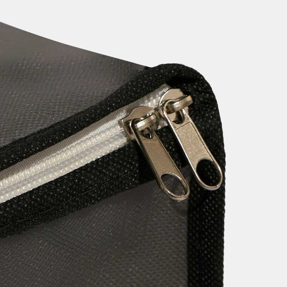 image 1 of OHS Extra Large Reusable Clothes Shoes Bedding Underbed Bedroom Storage Organiser Bag - 112L Grey | Charcoal | 70 x 70 x 40cm